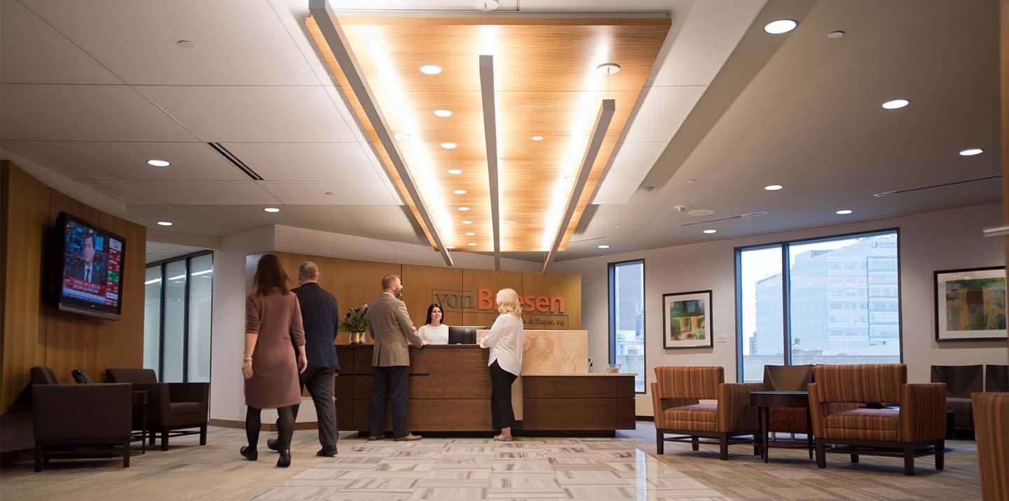 Professionals meeting in the von Briesen offices